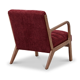 Jonah Wine Red Ribbed Accent Chair from Roseland Furniture