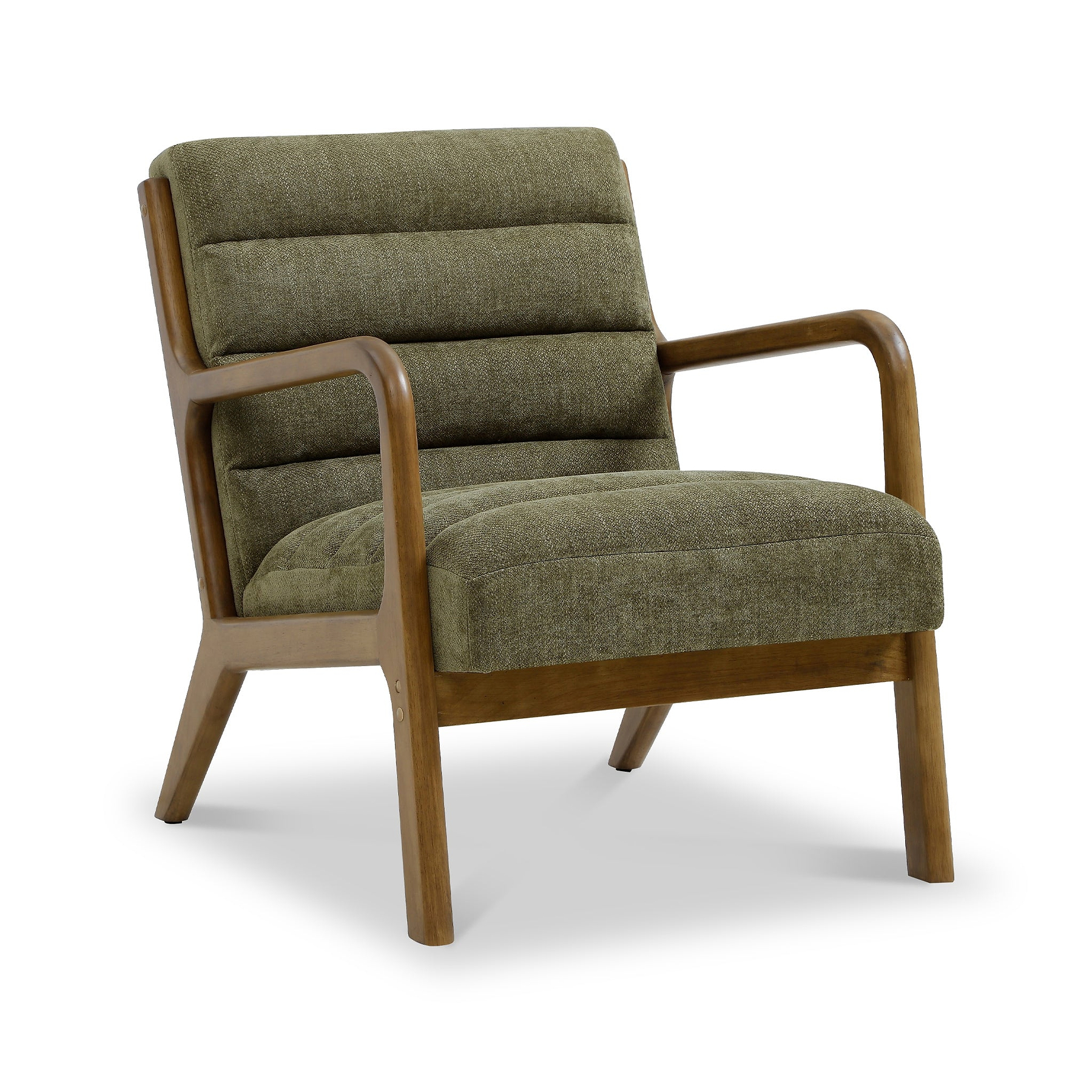 Jonah Olive Ribbed Accent Chair from Roseland Furniture