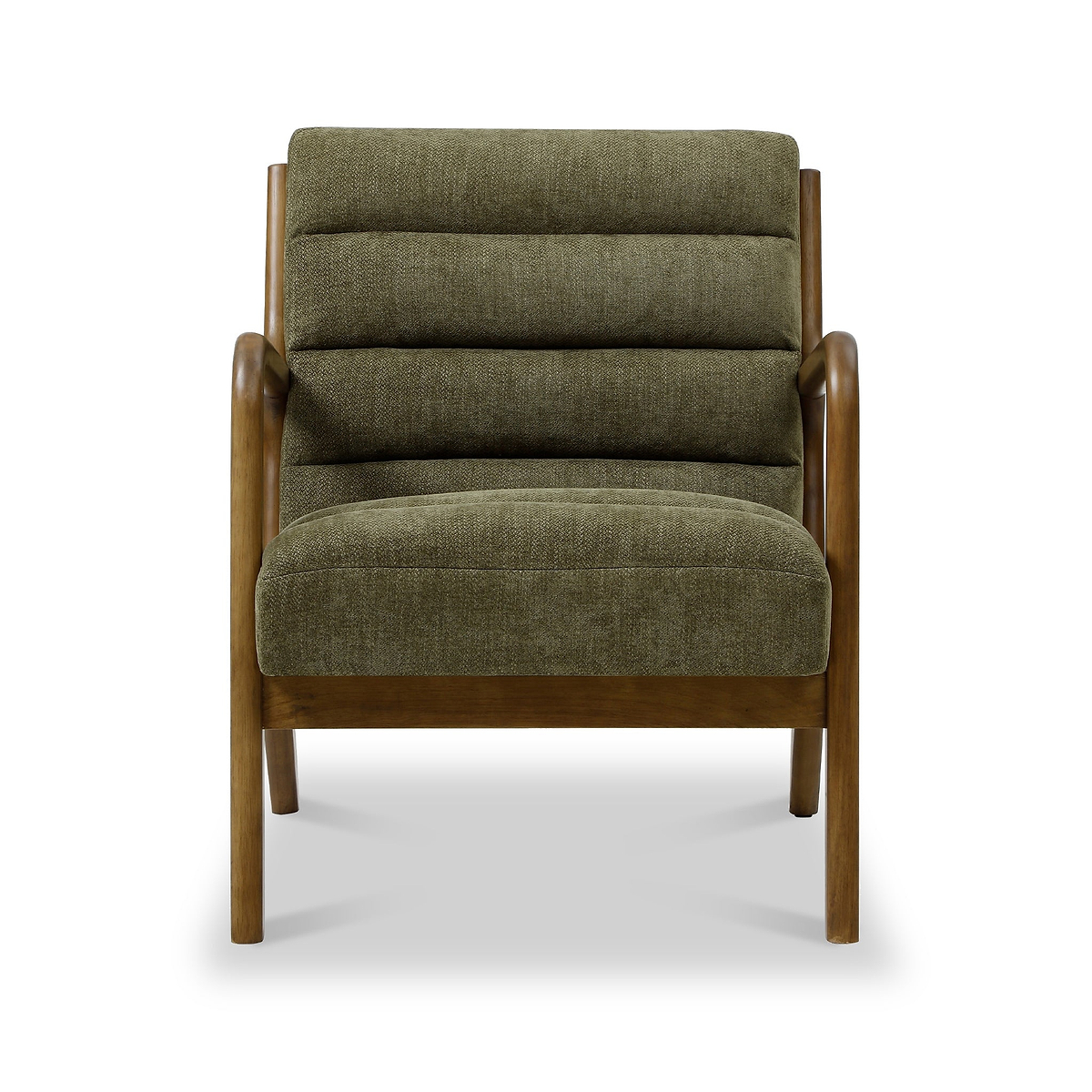 Jonah Olive Ribbed Accent Chair from Roseland Furniture