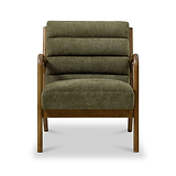 Jonah Olive Ribbed Accent Chair from Roseland Furniture