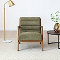 Jonah Olive Ribbed Accent Chair from Roseland Furniture
