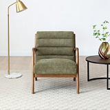 Jonah Olive Ribbed Accent Chair from Roseland Furniture