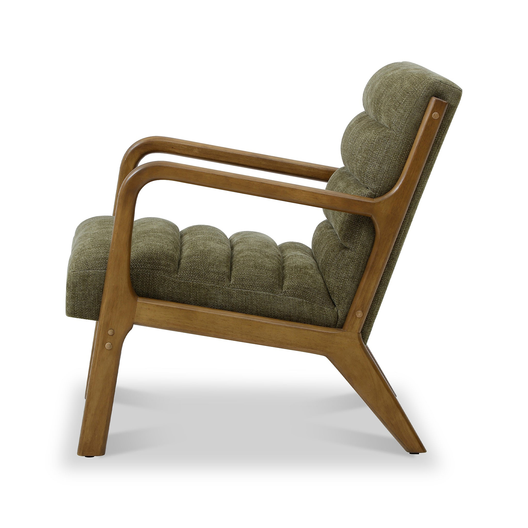 Jonah Olive Ribbed Accent Chair from Roseland Furniture
