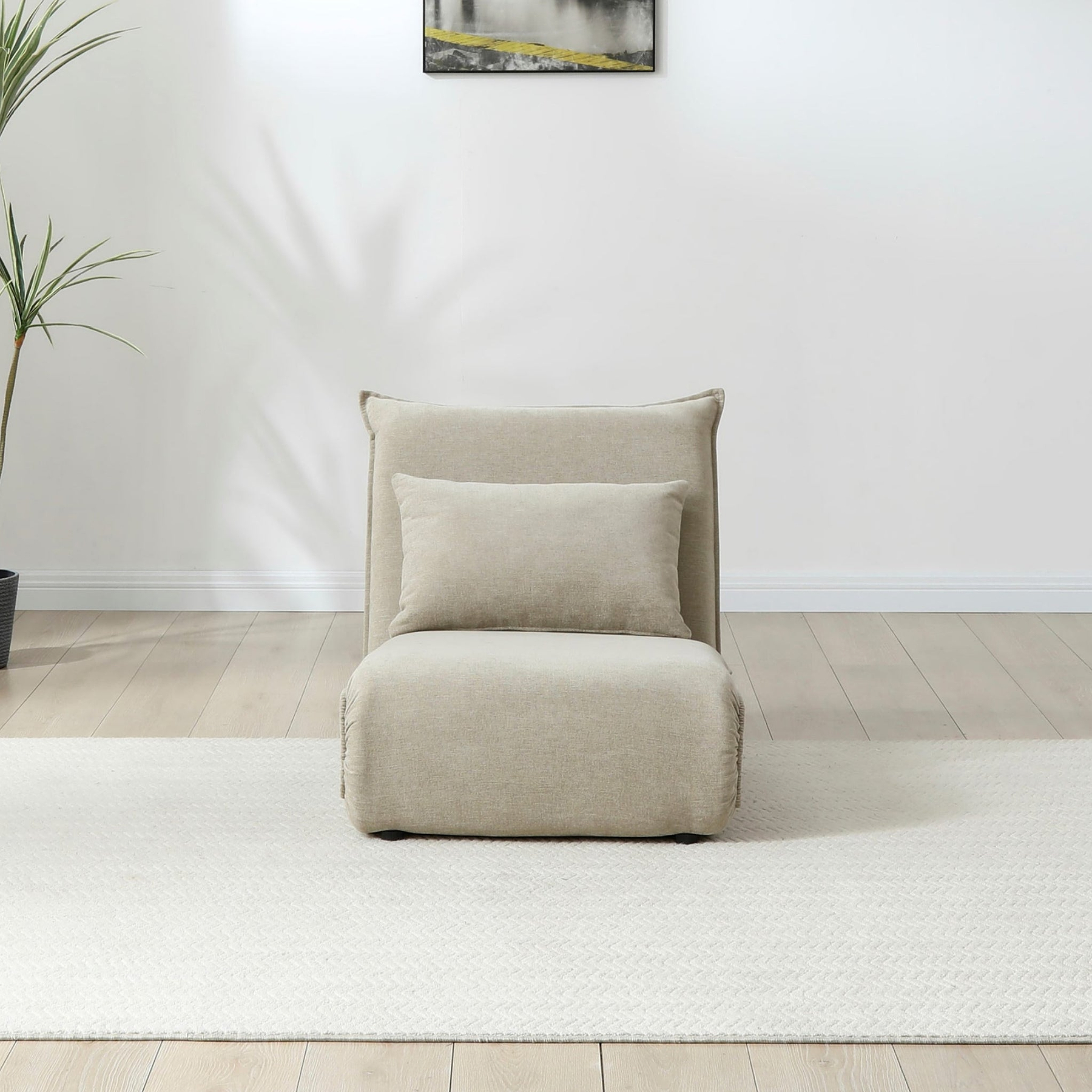 Grayson Single Sofa Bed Taupe from Roseland Furniture