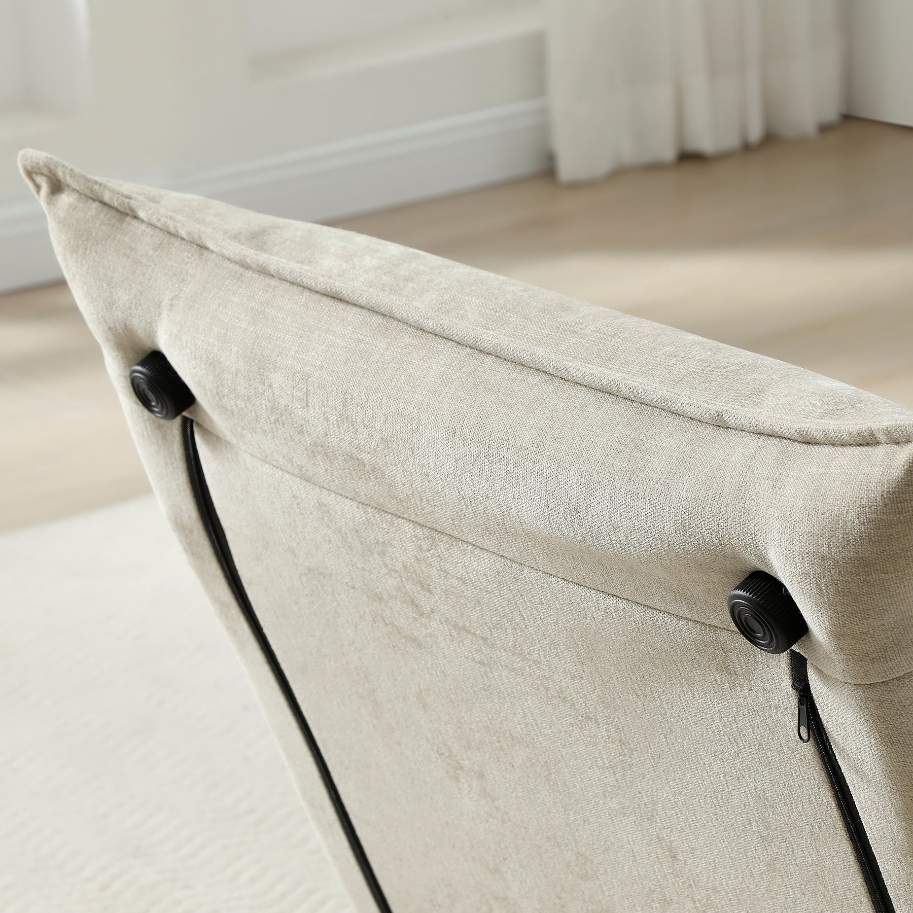 Grayson Single Sofa Bed Taupe from Roseland Furniture