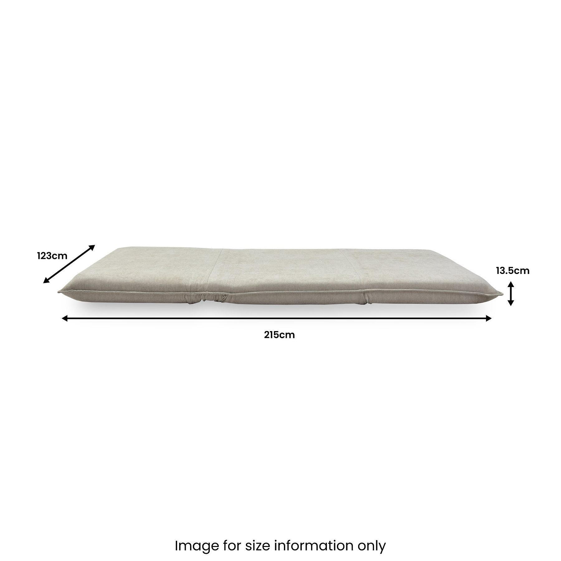 Grayson Double Sofa Bed Taupe from Roseland Furniture