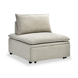Keller Single Sofa Bed Taupe from Roseland Furniture