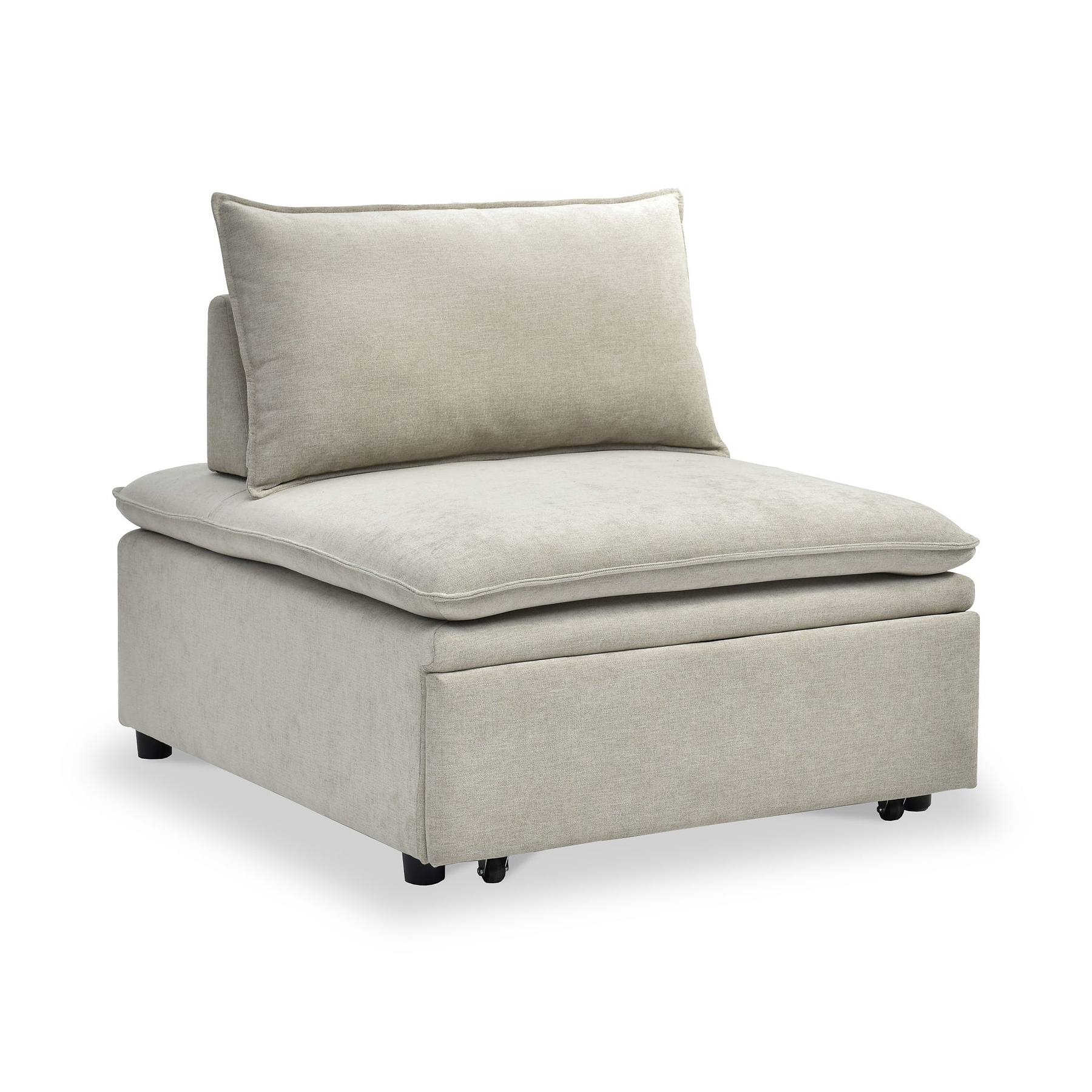 Keller Single Sofa Bed Taupe from Roseland Furniture