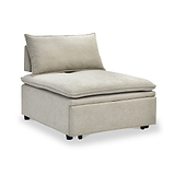 Keller Single Sofa Bed Taupe from Roseland Furniture