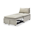 Keller Single Sofa Bed Taupe from Roseland Furniture