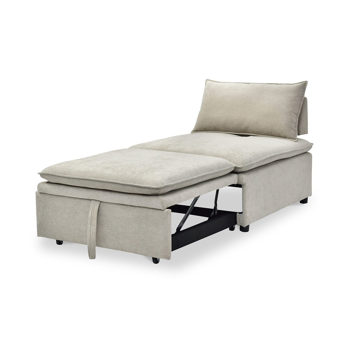 Keller Single Sofa Bed Taupe from Roseland Furniture