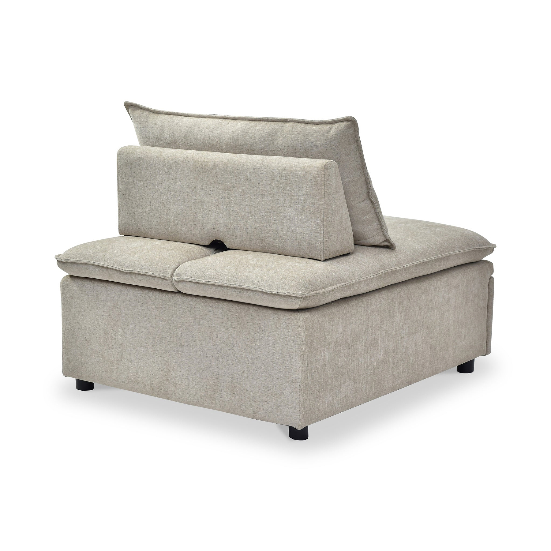 Keller Single Sofa Bed Taupe from Roseland Furniture
