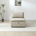 Keller Single Sofa Bed Taupe from Roseland Furniture