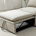 Keller Single Sofa Bed Taupe from Roseland Furniture