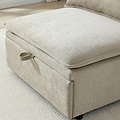 Keller Single Sofa Bed Taupe from Roseland Furniture