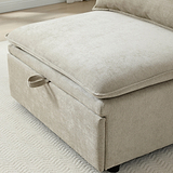 Keller Single Sofa Bed Taupe from Roseland Furniture