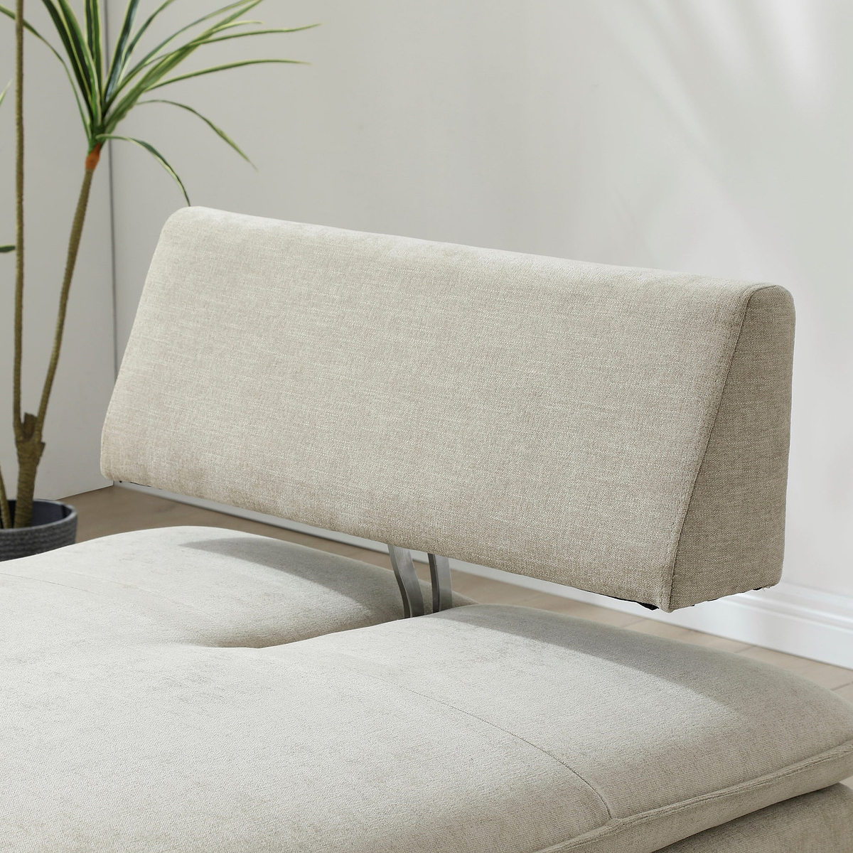 Keller Single Sofa Bed Taupe from Roseland Furniture