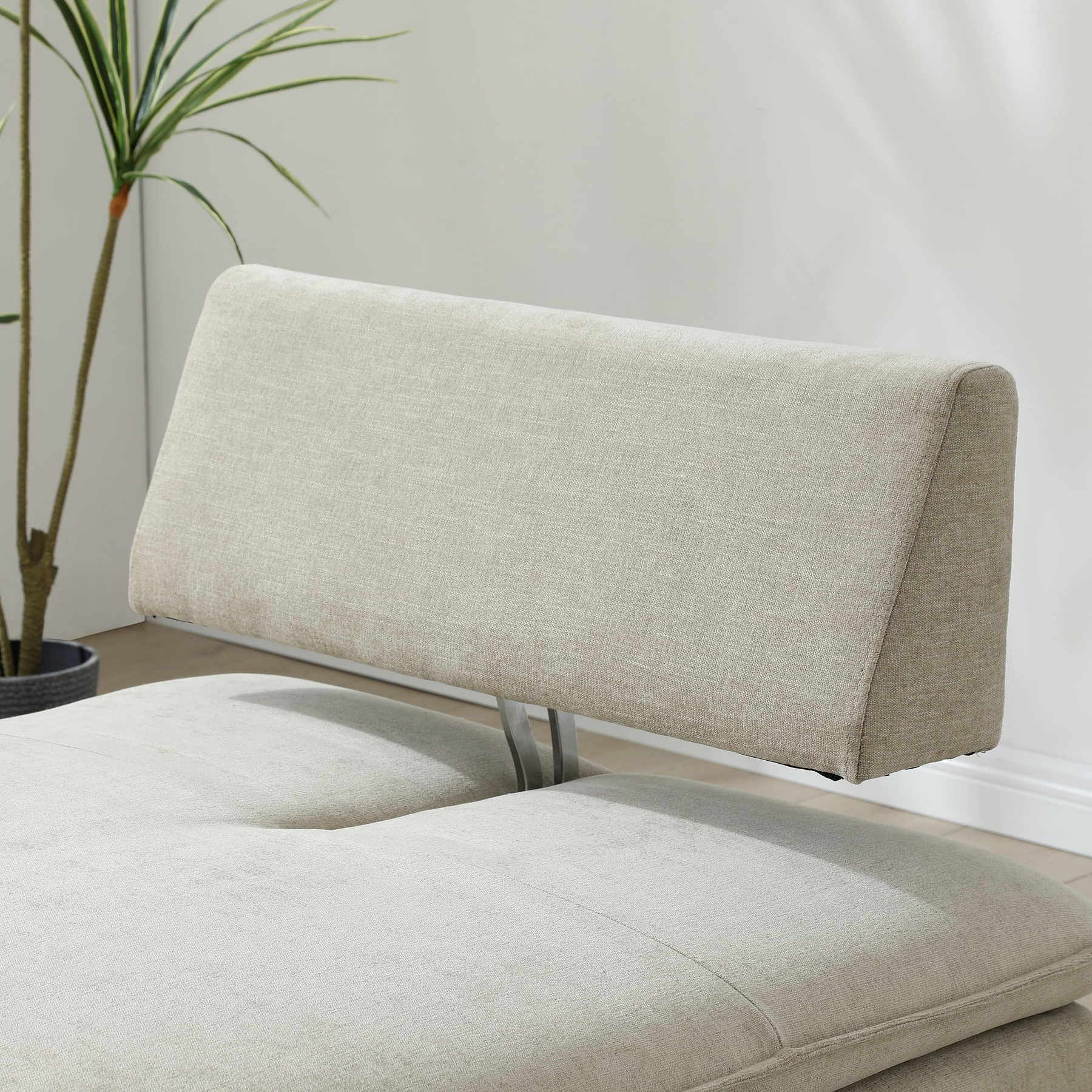 Keller Single Sofa Bed Taupe from Roseland Furniture