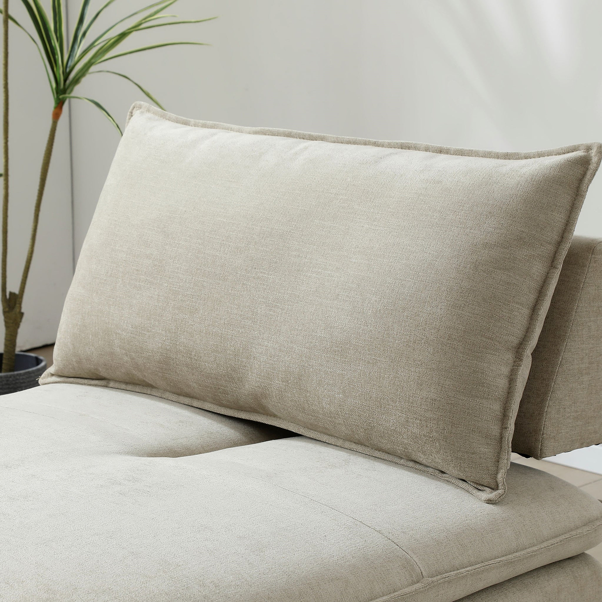 Keller Single Sofa Bed Taupe from Roseland Furniture