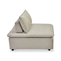 Keller Single Sofa Bed Taupe from Roseland Furniture