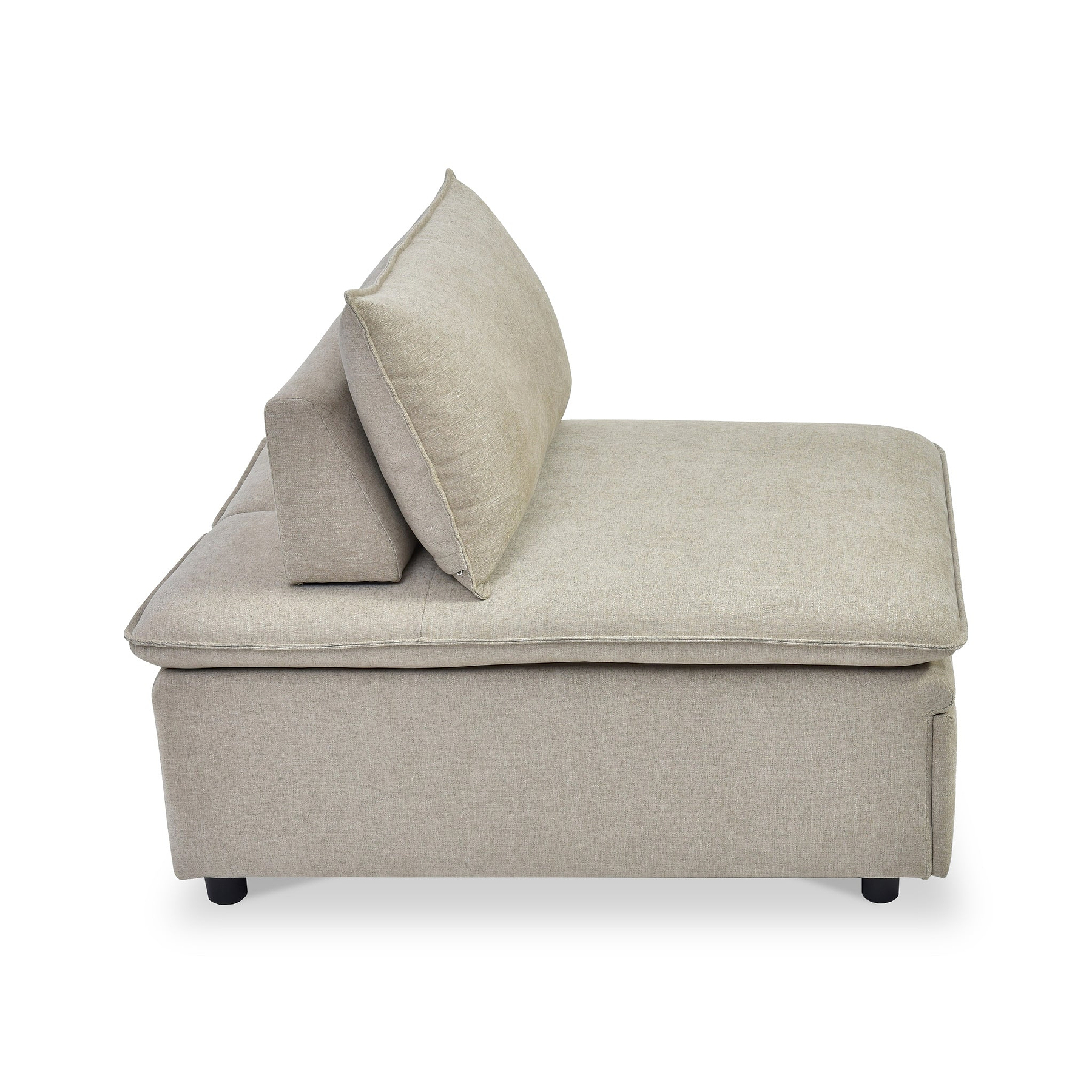 Keller Single Sofa Bed Taupe from Roseland Furniture