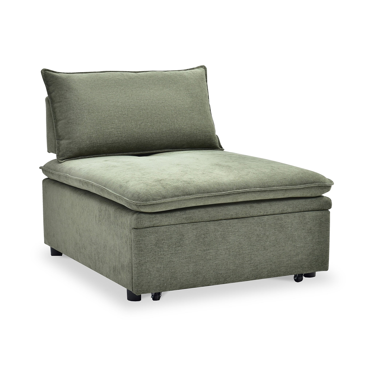 Keller Single Sofa Bed Olive from Roseland Furniture