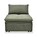 Keller Single Sofa Bed Olive from Roseland Furniture