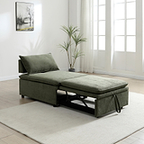 Keller Single Sofa Bed Olive from Roseland Furniture