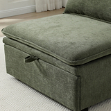 Keller Single Sofa Bed Olive from Roseland Furniture