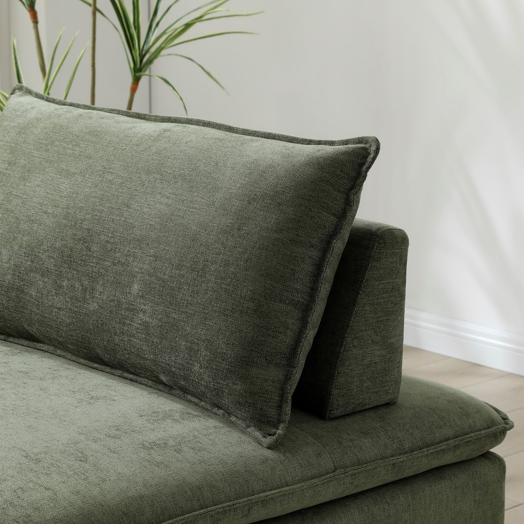 Keller Single Sofa Bed Olive from Roseland Furniture