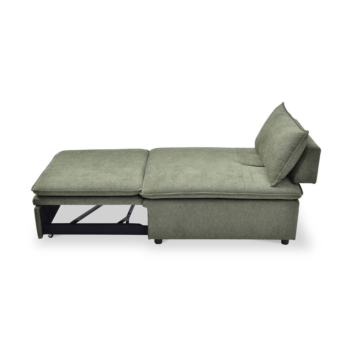 Keller Single Sofa Bed Olive from Roseland Furniture
