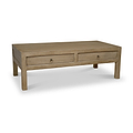 Amal Mango Wood 2 Drawer Coffee Table from Roseland Furniture