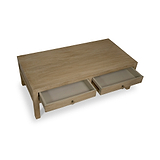 Amal Mango Wood 2 Drawer Coffee Table from Roseland Furniture