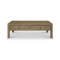 Amal Mango Wood 2 Drawer Coffee Table from Roseland Furniture