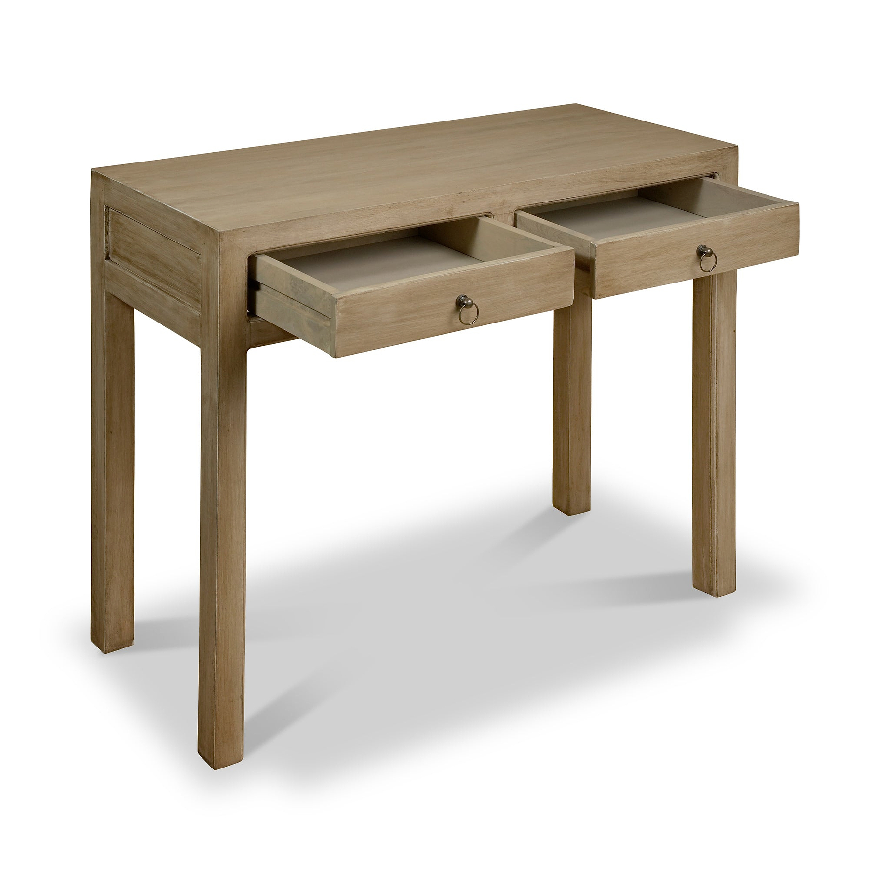 Amal Mango Wood 2 Drawer Console Table from Roseland Furniture