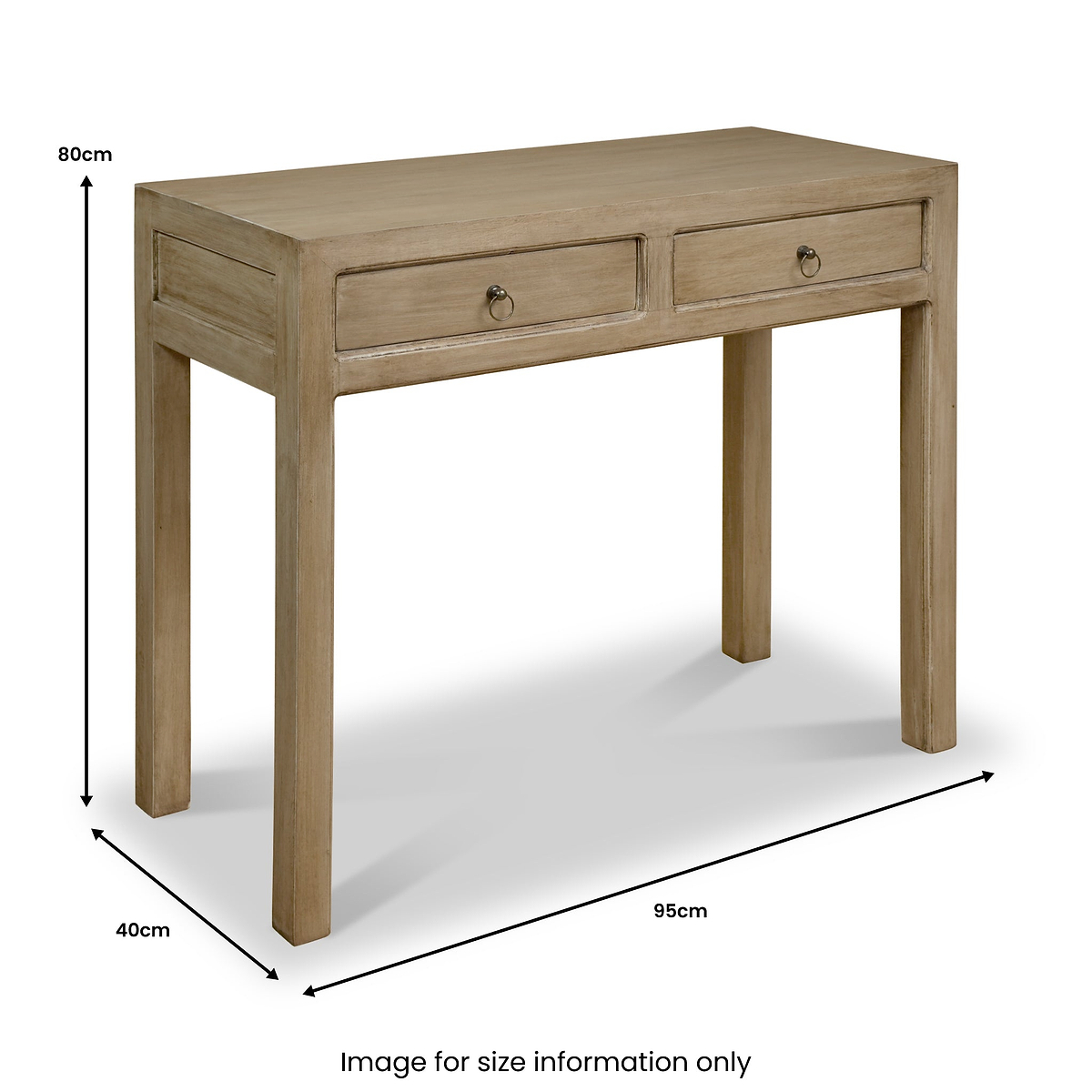 Amal Mango Wood 2 Drawer Console Table from Roseland Furniture