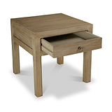 Amal Mango Wood 1 Drawer Lamp Table from Roseland Furniture
