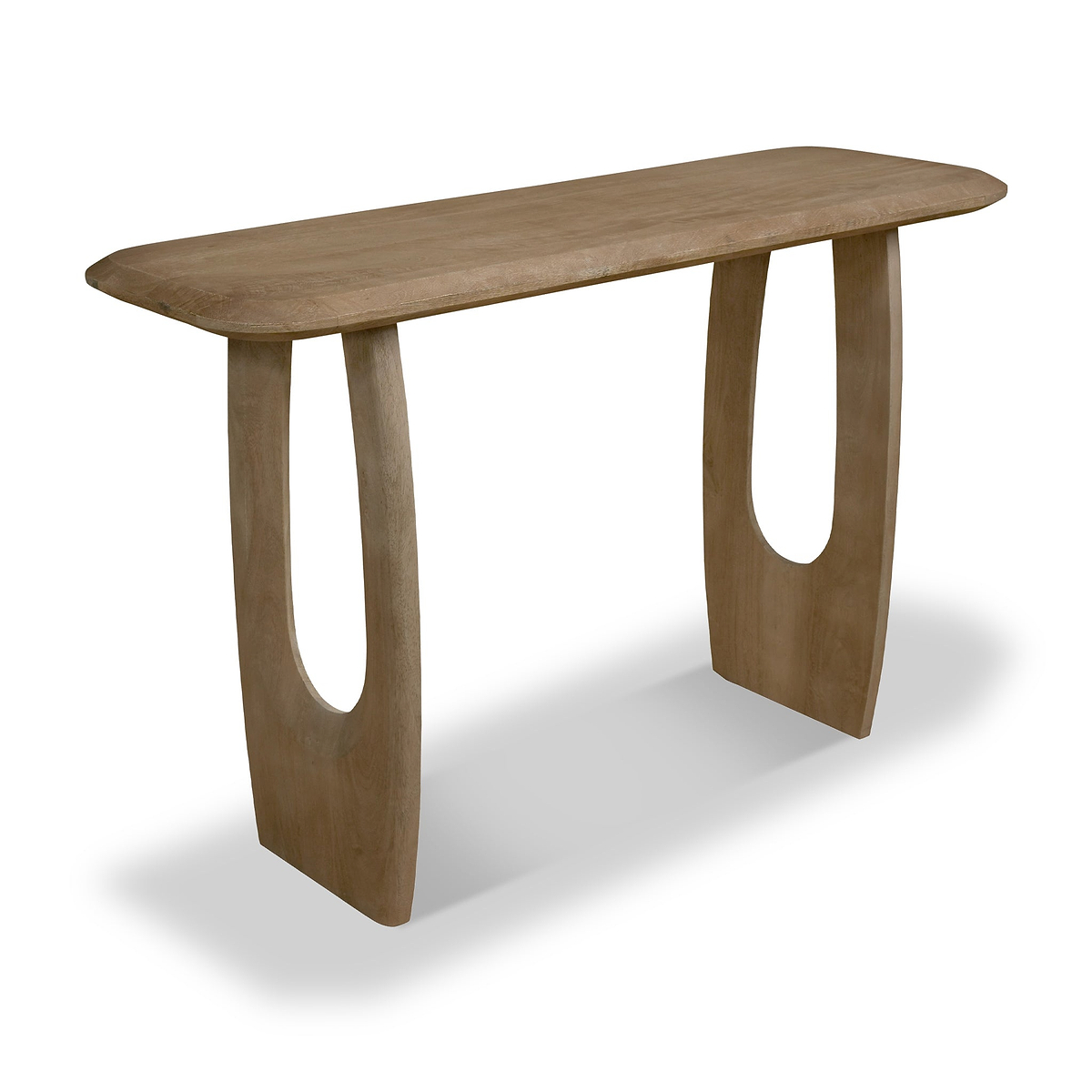 Kanso Almond Mango Wood Console Table Almond from Roseland Furniture