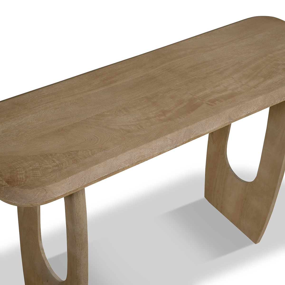 Kanso Mango Wood Console Table Almond from Roseland Furniture