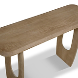 Kanso Mango Wood Console Table Almond from Roseland Furniture