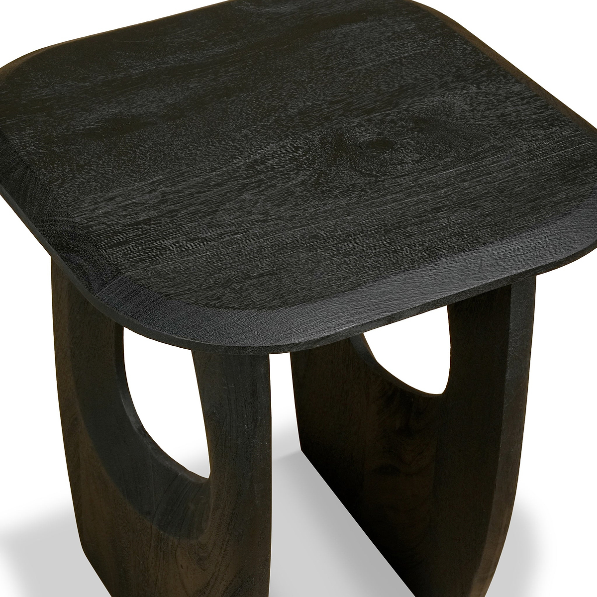 Kanso Mango Wood Lamp Table Black from Roseland Furniture