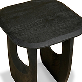 Kanso Mango Wood Lamp Table Black from Roseland Furniture