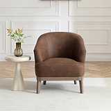 Calloway Faux Leather Accent Chair from Roseland Furniture