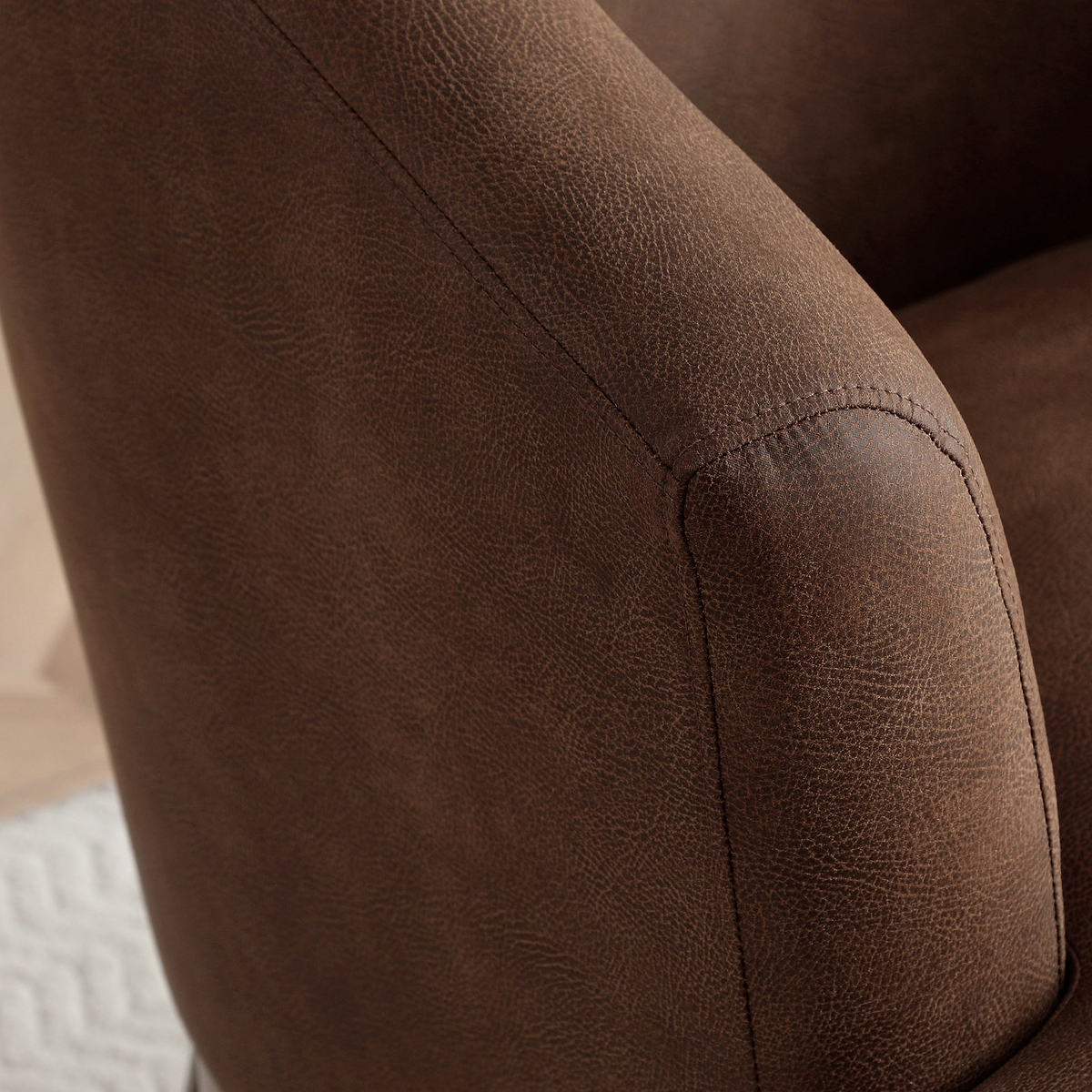Calloway Faux Leather Accent Chair from Roseland Furniture