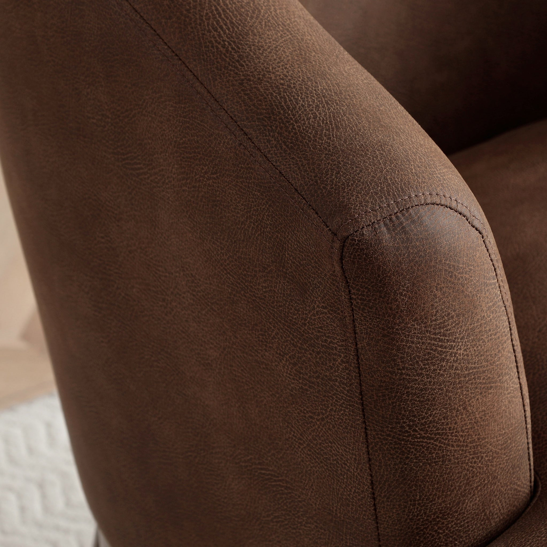 Calloway Faux Leather Accent Chair from Roseland Furniture
