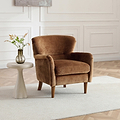 Arkwright Wingback Armchair Toffee from Roseland Furniture