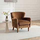 Arkwright Wingback Armchair Toffee from Roseland Furniture