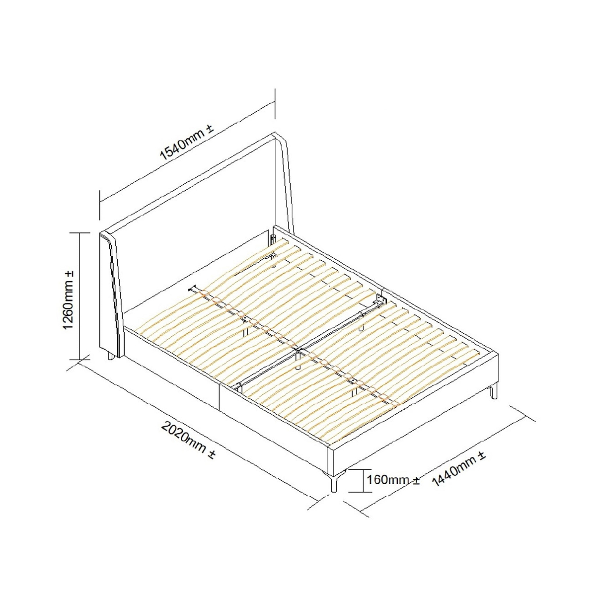 Russell Double Bed from Roseland Furniture