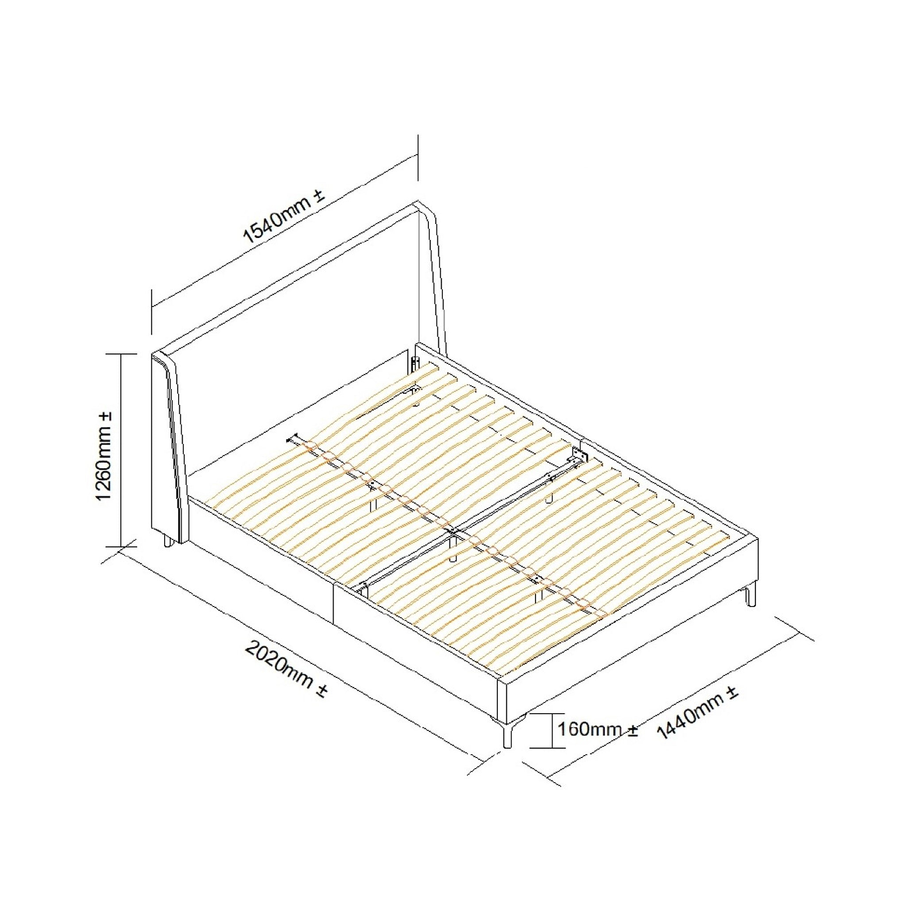 Russell Double Bed from Roseland Furniture