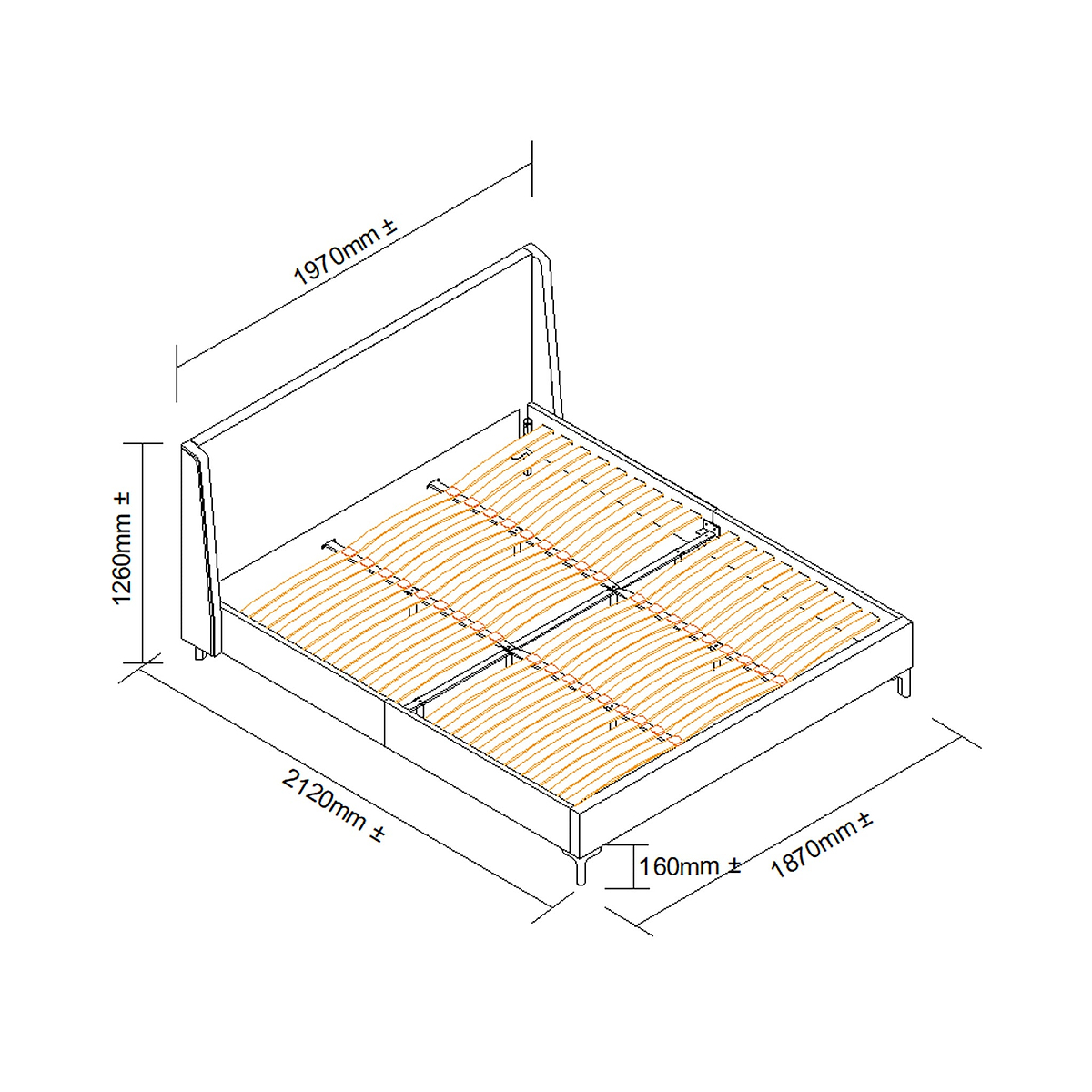 Russell Super King Bed from Roseland Furniture